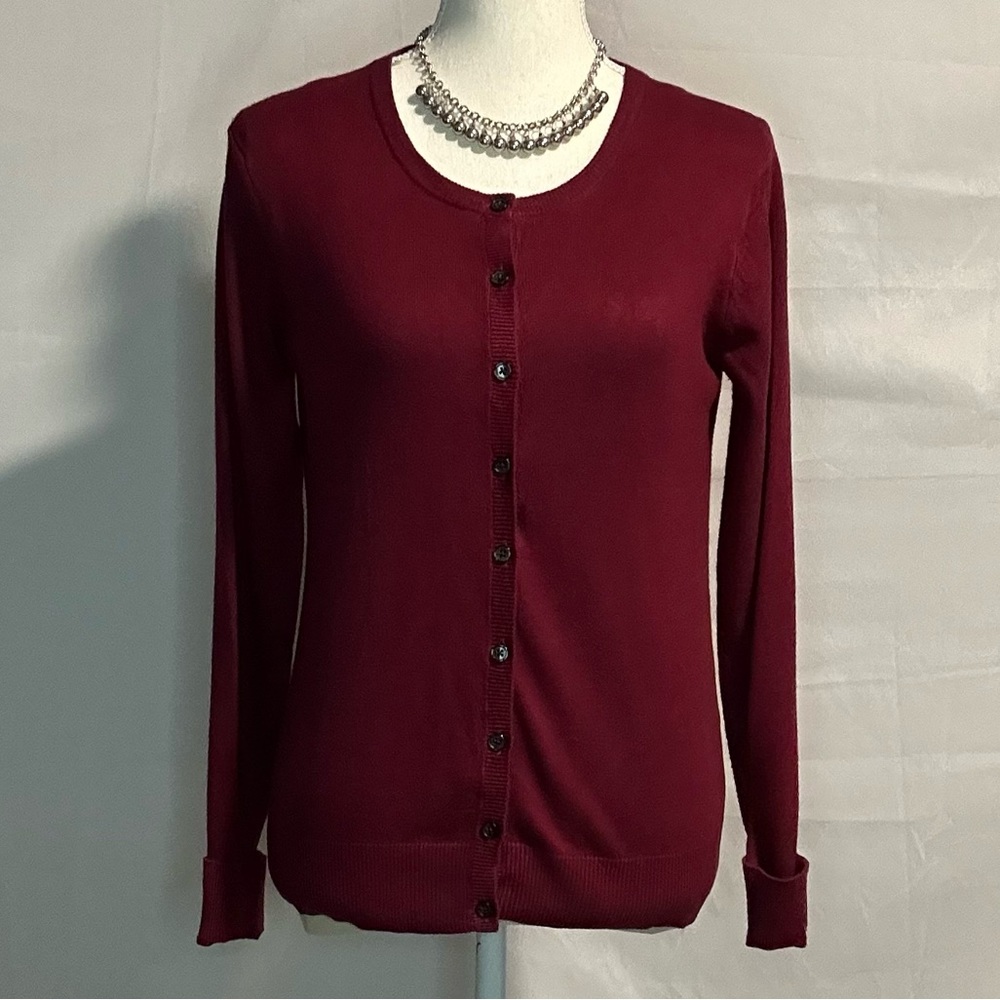 Burgundy Cardigan Sweater - 2 for $20 or 3 for $30 (Mix & Match)